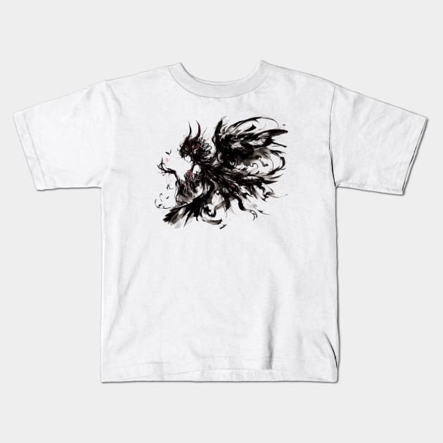 Mystic Enigma, Dark Angel Kids T-Shirt by T-Shirt Paradise